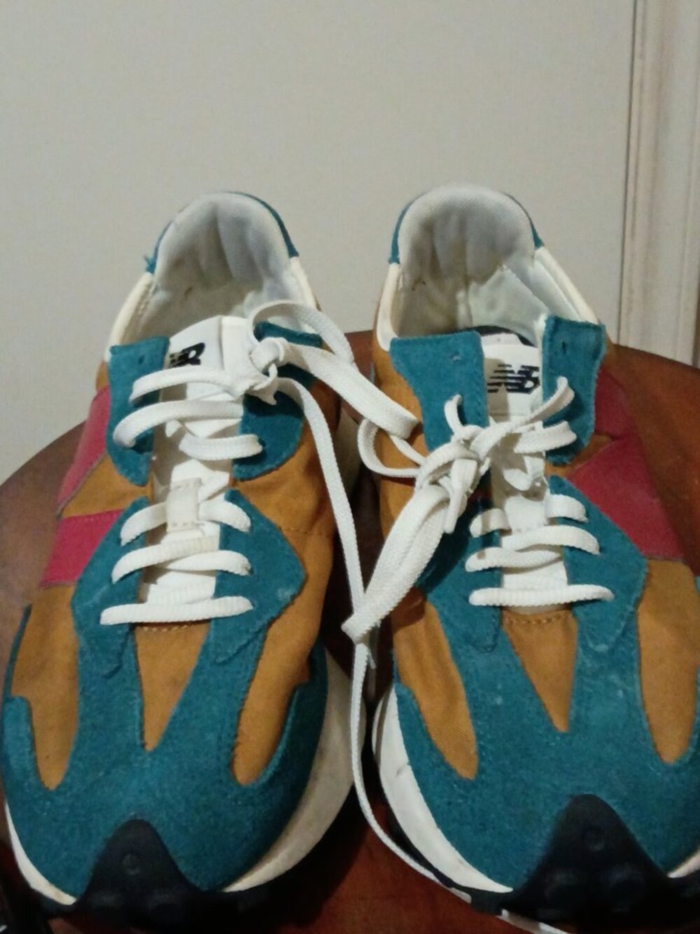 New Balance 327 Womens Size 11 Comfort Lifestyle Sneaker Mountain Teal Workwear - Picture 12 of 13